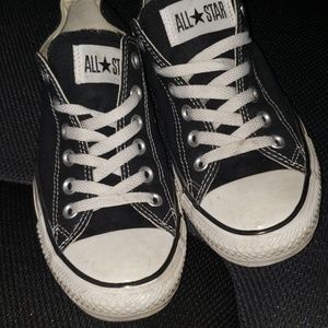Black and White low top Converse